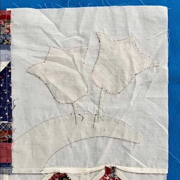 12 Quilt Squares Handmade All Cotton Assorted - Picture 10 of 13